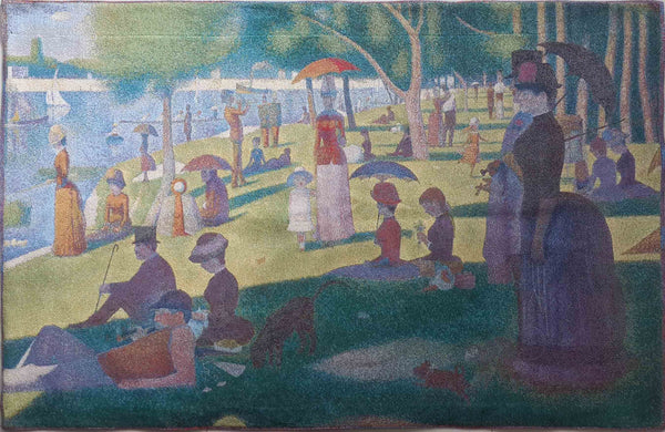 WH-GS-LGJ | GEORGES SEURAT A SUNDAY AFTERNOON ON THE ISLAND OF LA GRAND JATTE 55 X 37 " INCH WALL HANGING TAPESTRY ART - www.signareusa.com
