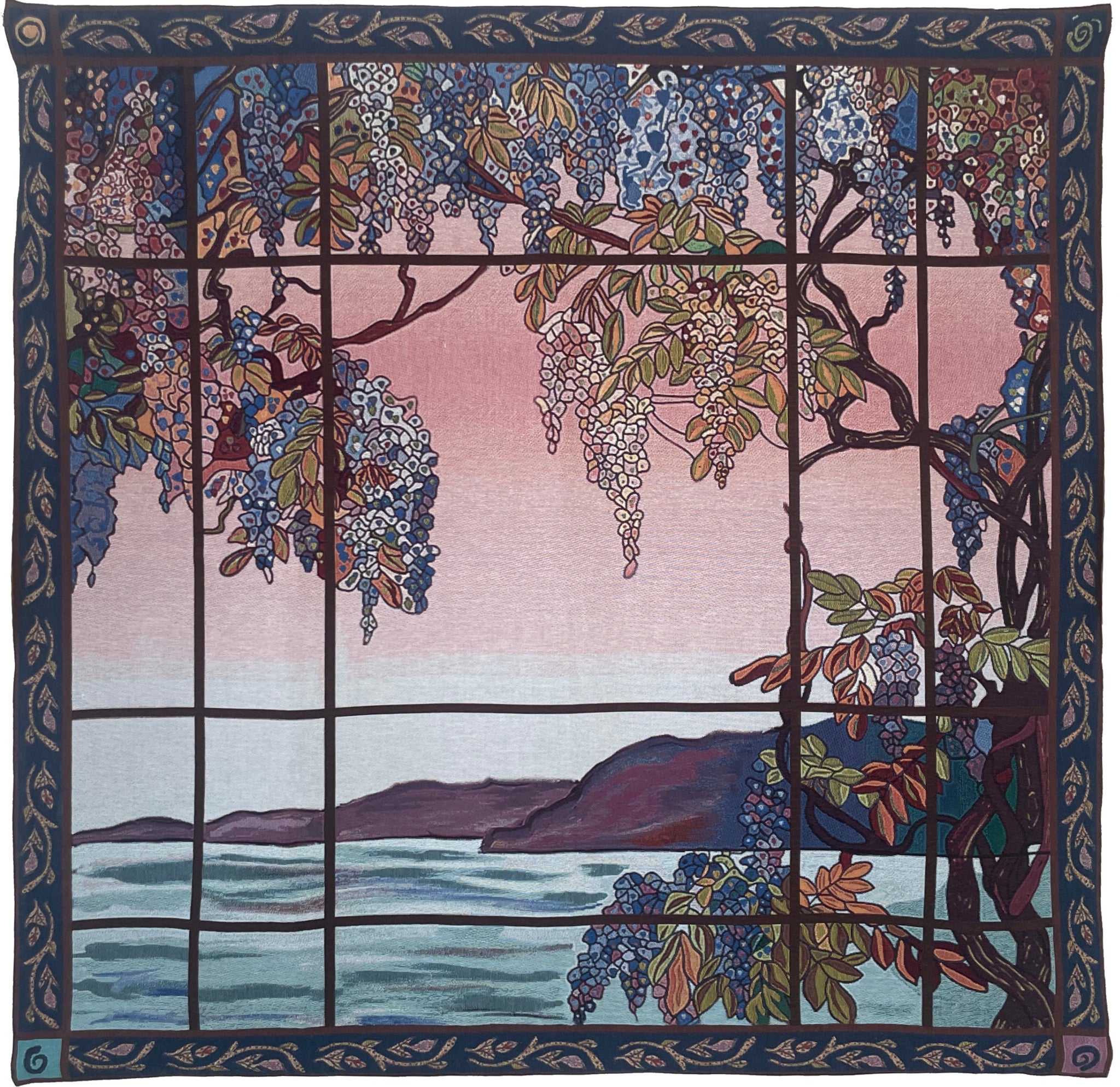 WH-LCT-OYSTERBAY - Wall Hanging - Louis Tiffany Oyster Bay W142 x H142 CM (W56 x H56 INCH)