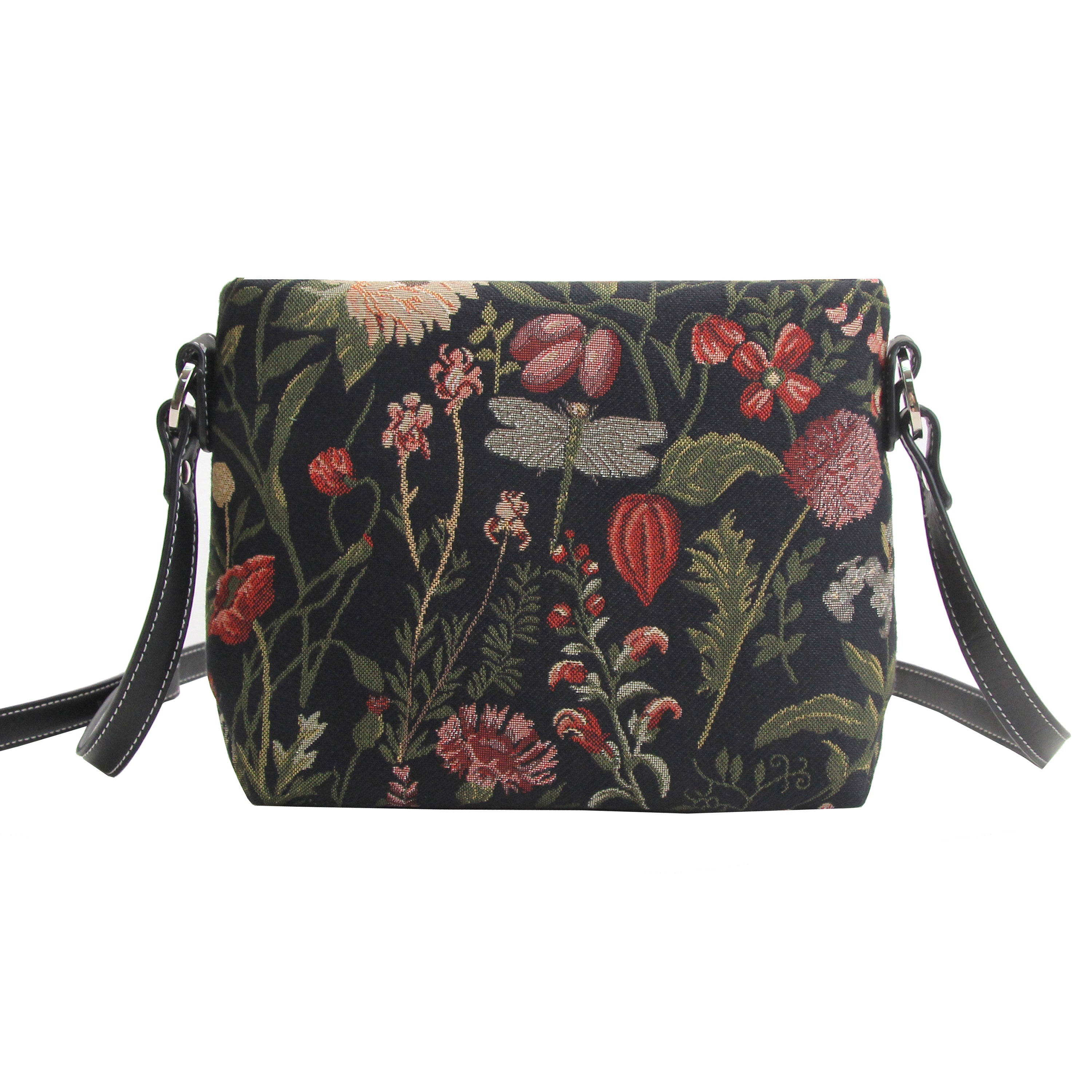 Morning garden black cross body bag Signare USA